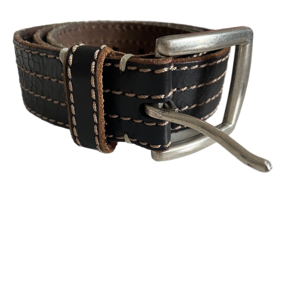 Lucky Brand Size 38 Western Whip Stitch Rodeo Boho Belt